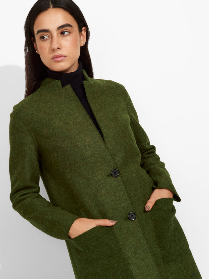 Abrigo Zybil Alpaca Color Verde