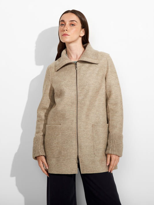 Zingaro Coat Alpaca Color Beige