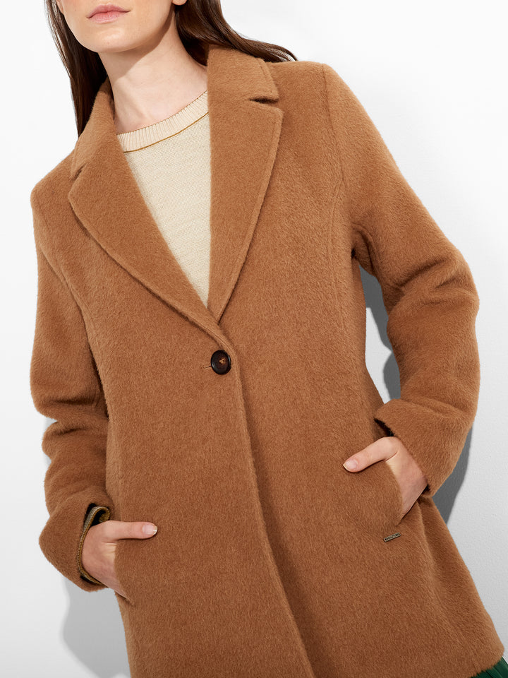 Abrigo Zaza Alpaca Color Camel