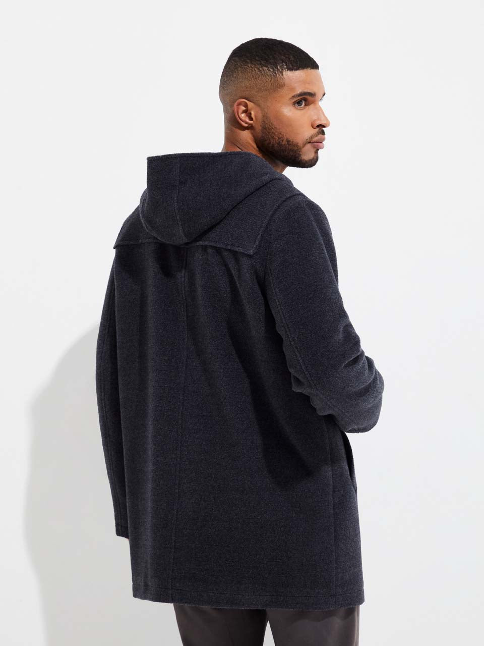 Yared Abrigo Lana y Alpaca Color Gris