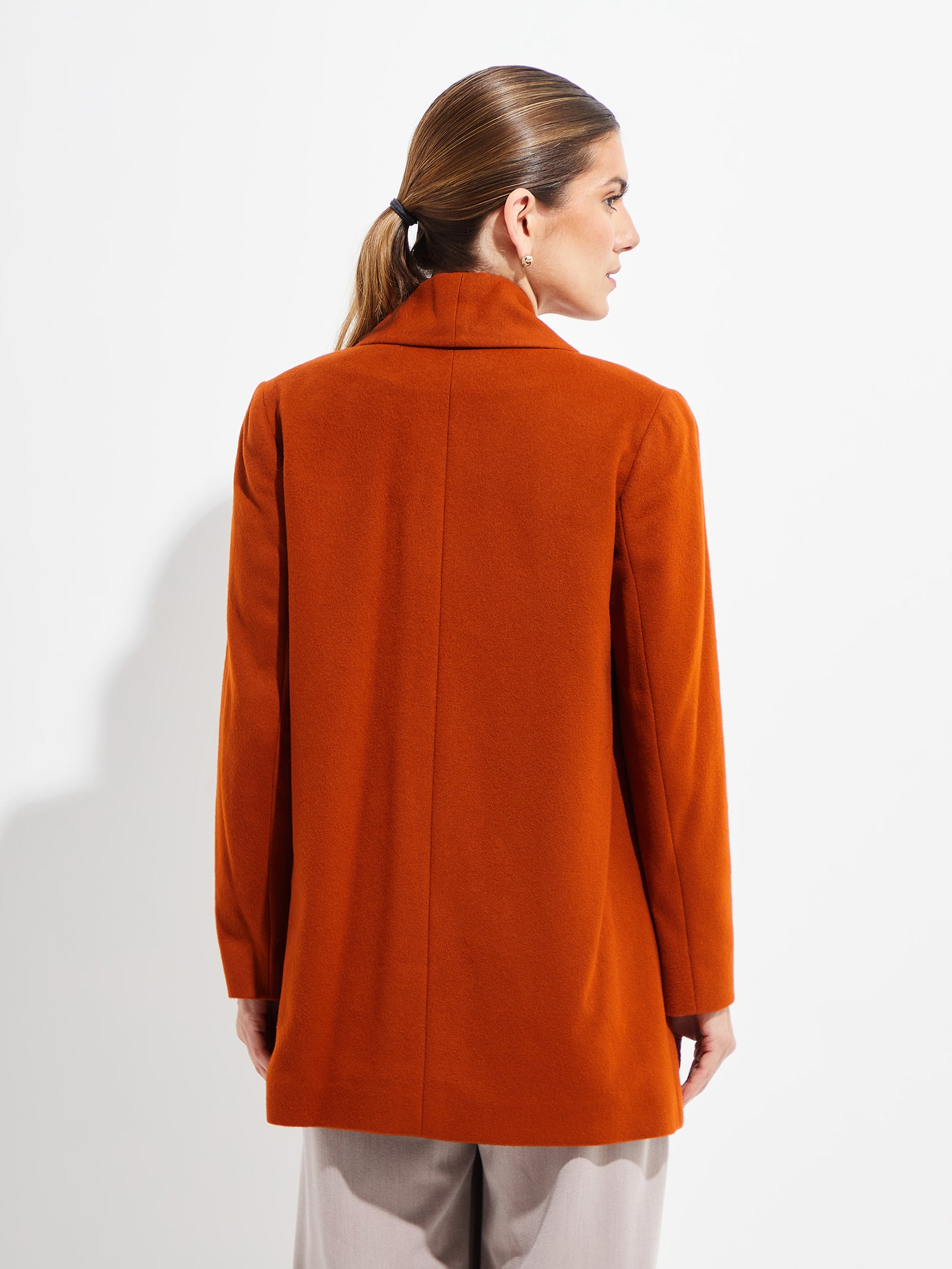 Short Swing Coat Vikuna Color Orange