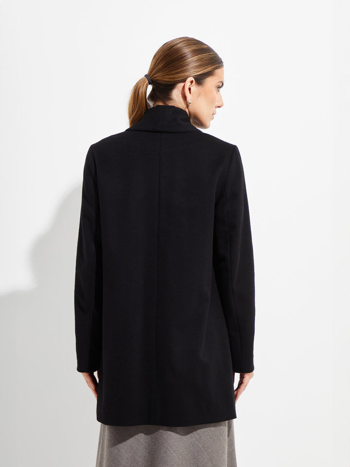Short Swing Coat Vikuna Color Black