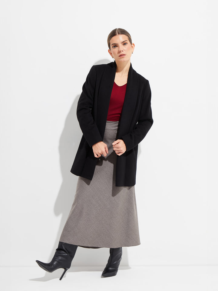 Short Swing Coat Vikuna Color Black