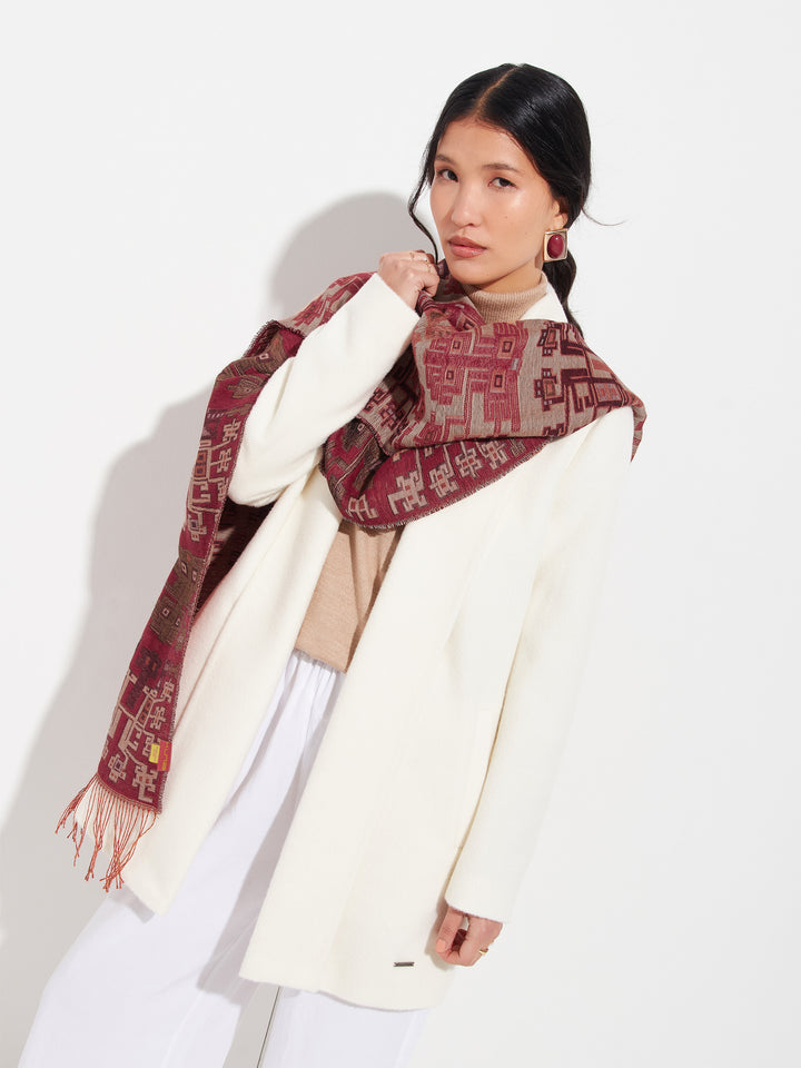 Nazca - 52 Shawl Baby Alpaca Color Red