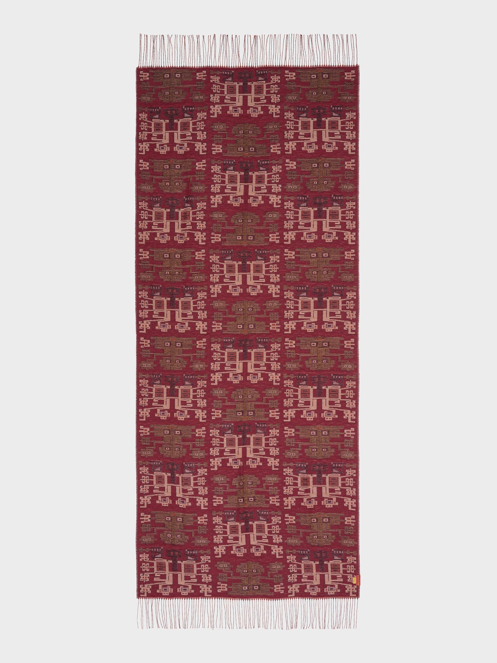 Nazca - Chal 52 de Baby Alpaca Color Rojo