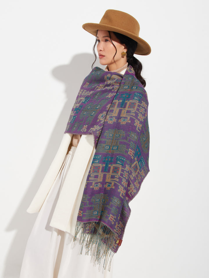 Nazca - 52 Shawl Baby Alpaca Color Purple