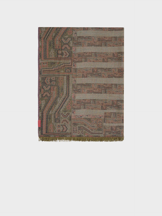 Paracas - 19 Shawl Royal Alpaca And Silk Color Brown