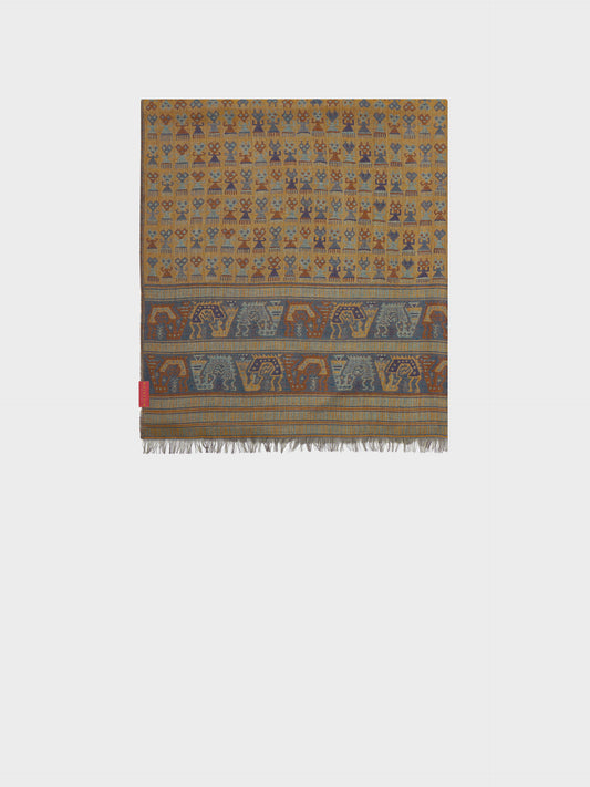 Lambayeque - 9 Shawl Royal Alpaca And Silk Color Yellow