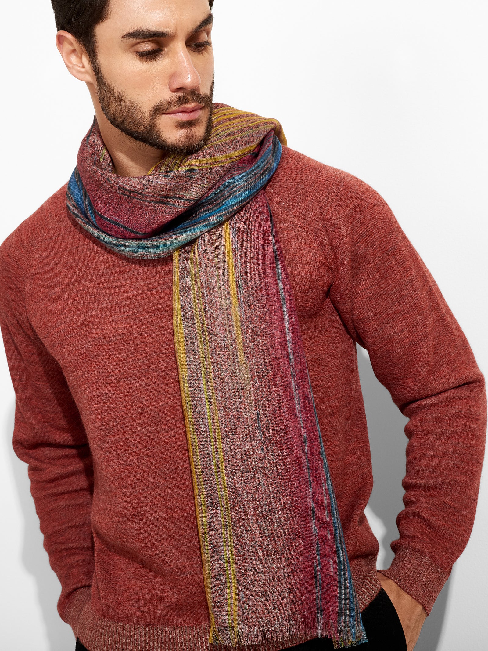 Ztamp 3 Shawl Baby Alpaca Color Multicolor