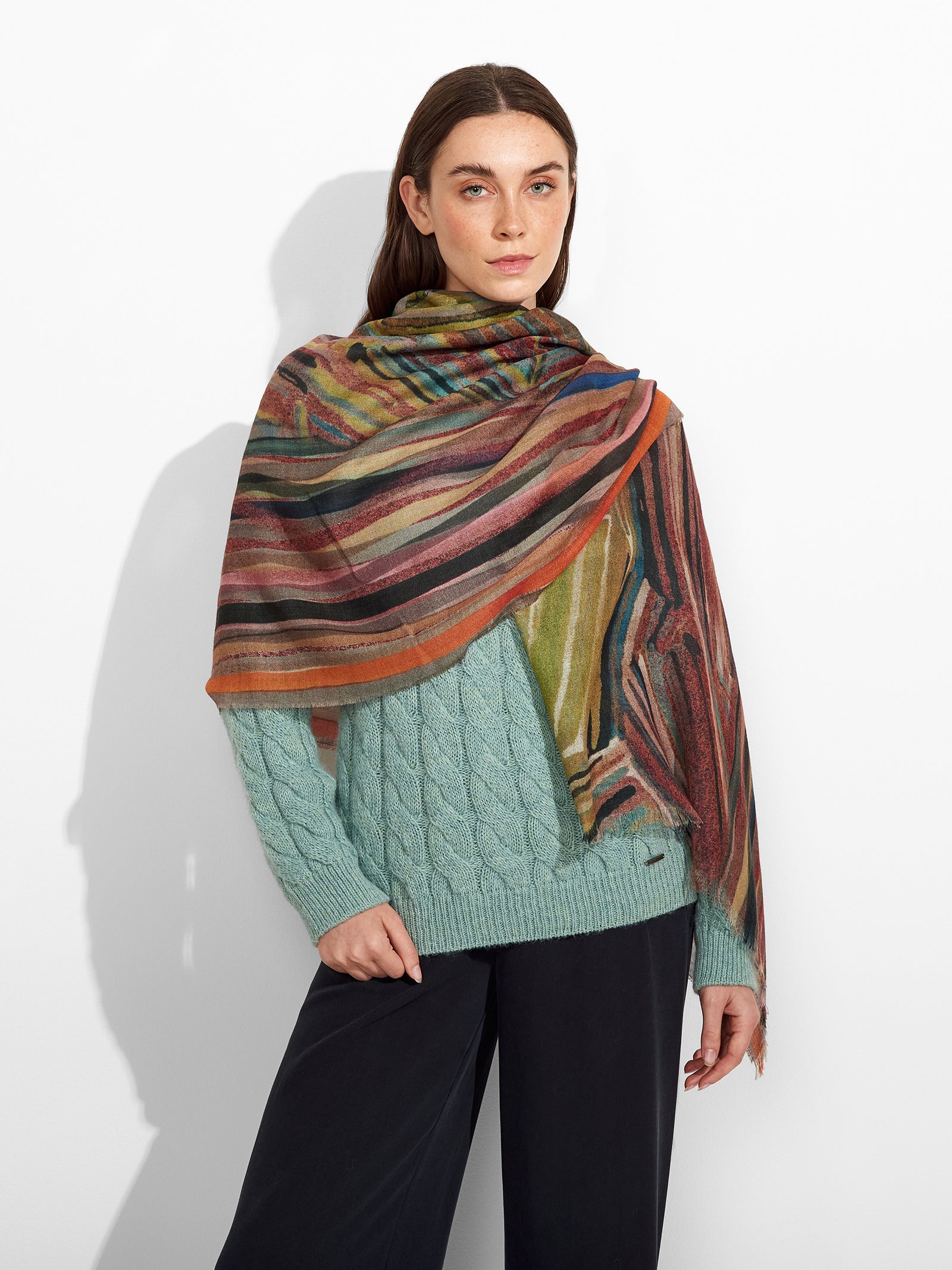 Ztamp 4 Shawl Baby Alpaca Color Multicolor
