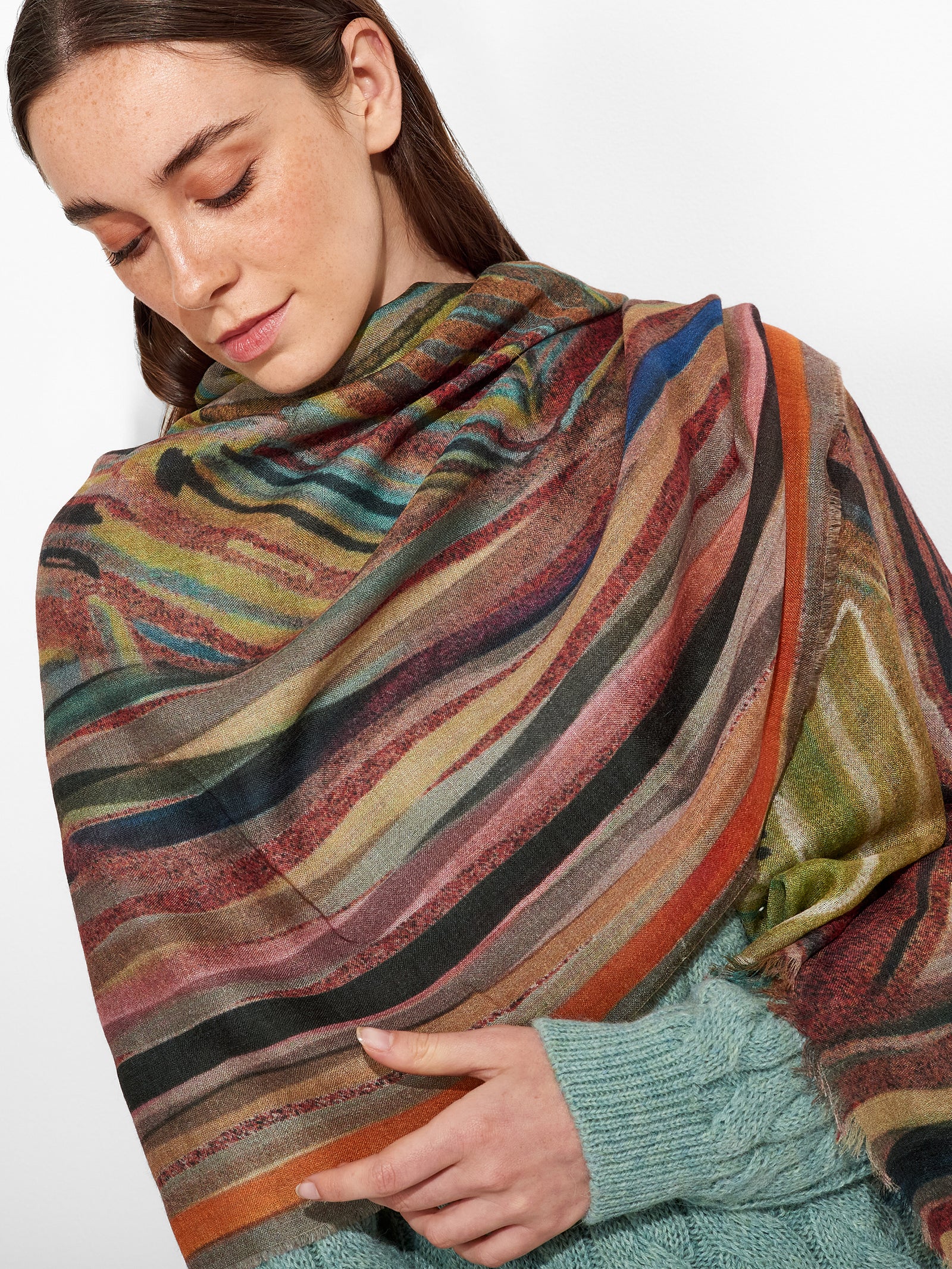 Ztamp 4 Shawl Baby Alpaca Color Multicolor