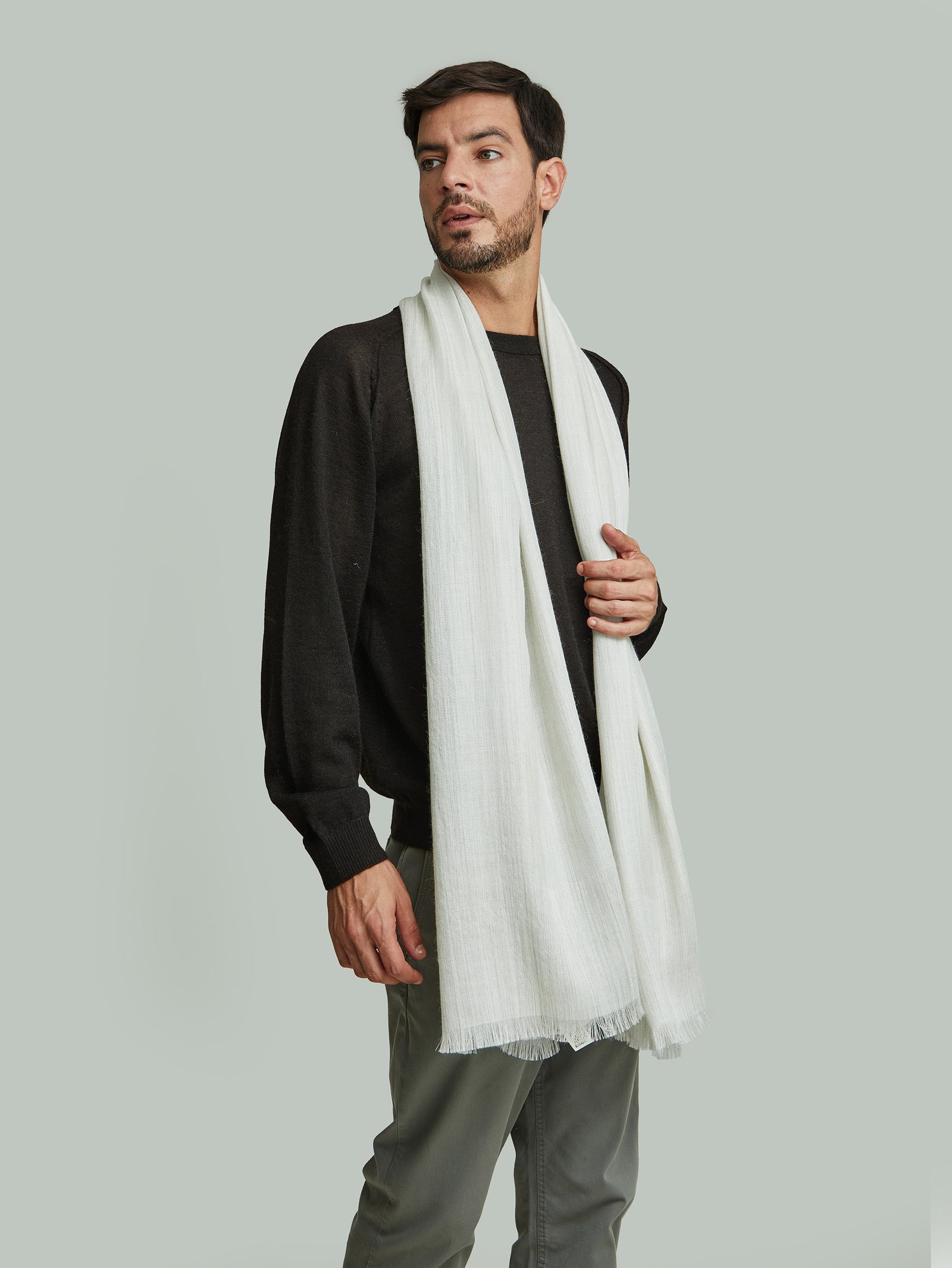 Vaes Shawl Baby Alpaca Color Grey