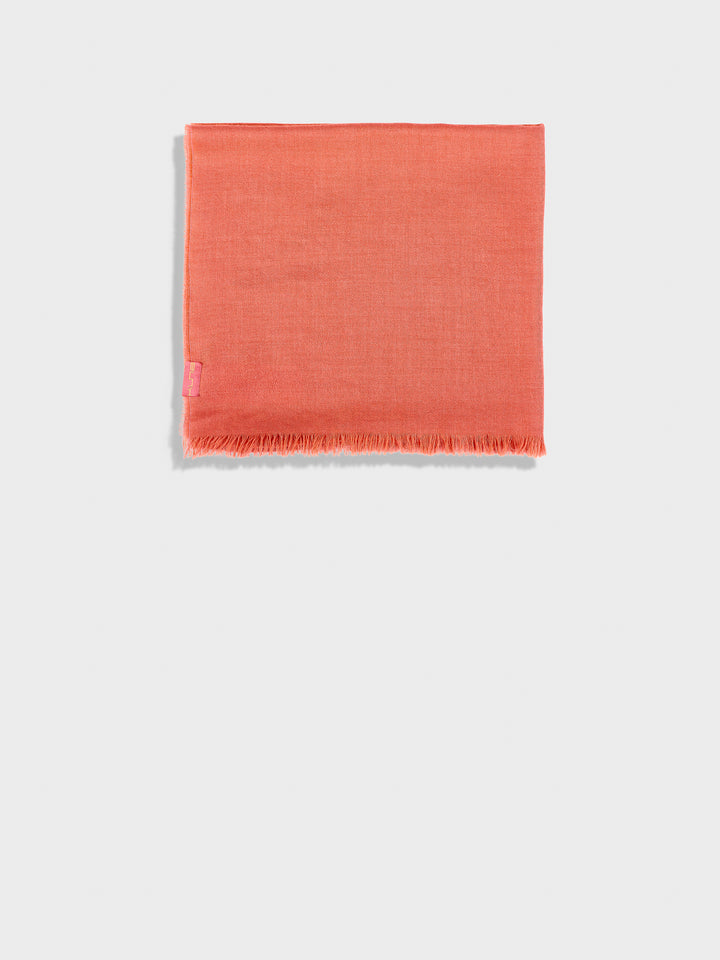 Teaberry Shawl Baby Alpaca Color Orange