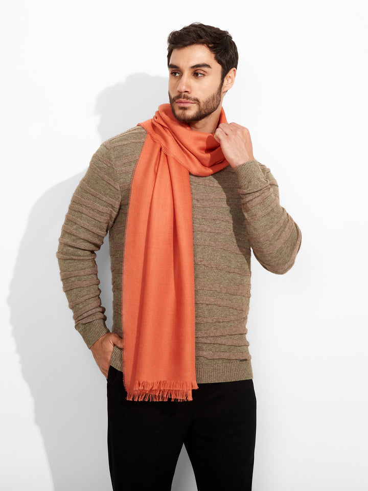 Teaberry Shawl Baby Alpaca Color Orange