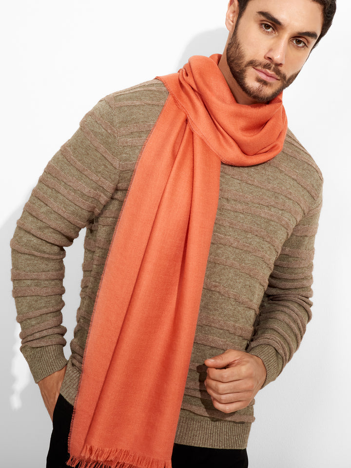 Teaberry Shawl Baby Alpaca Color Orange