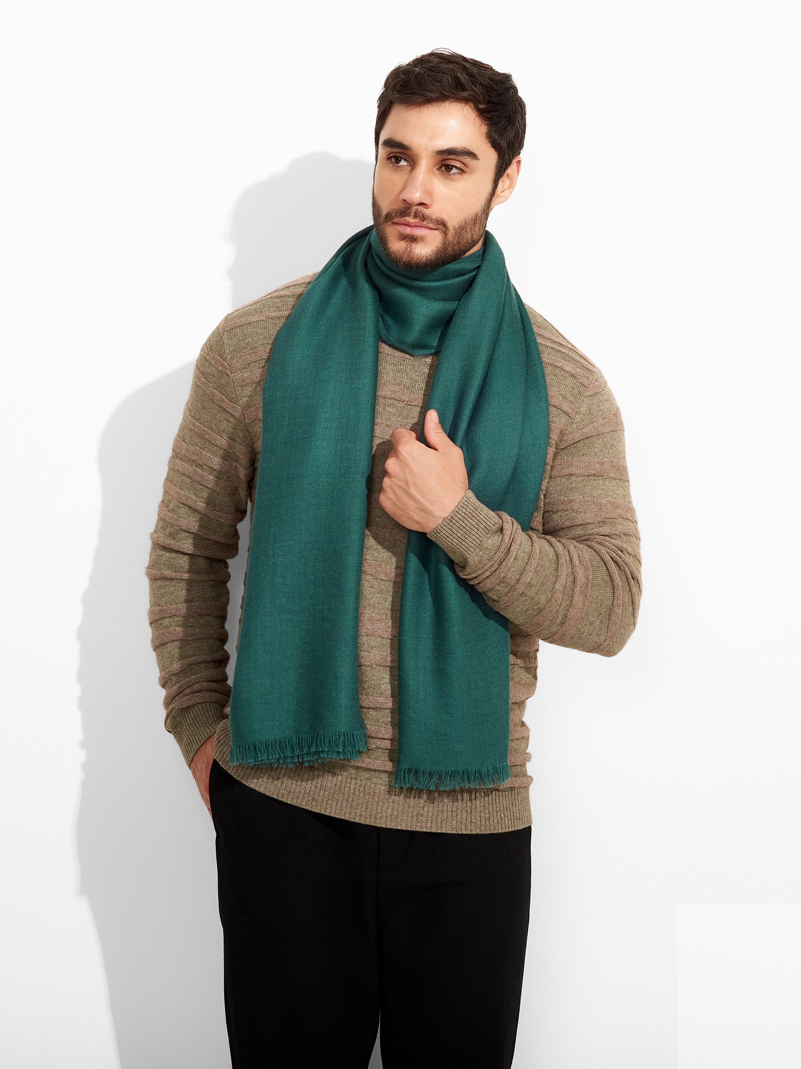 Teaberry Shawl Baby Alpaca Color Green