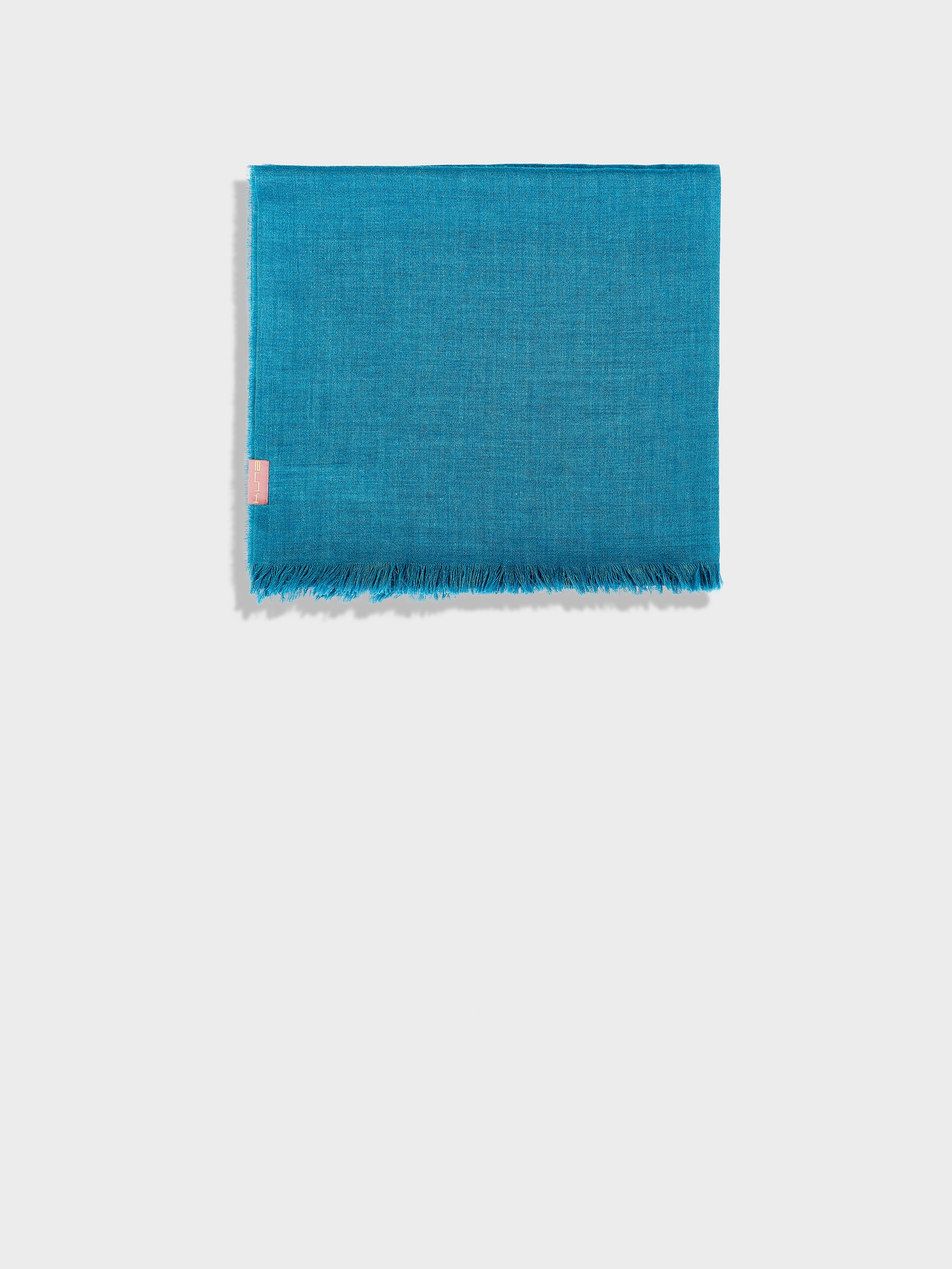 Teaberry Shawl Baby Alpaca Color Turquoise