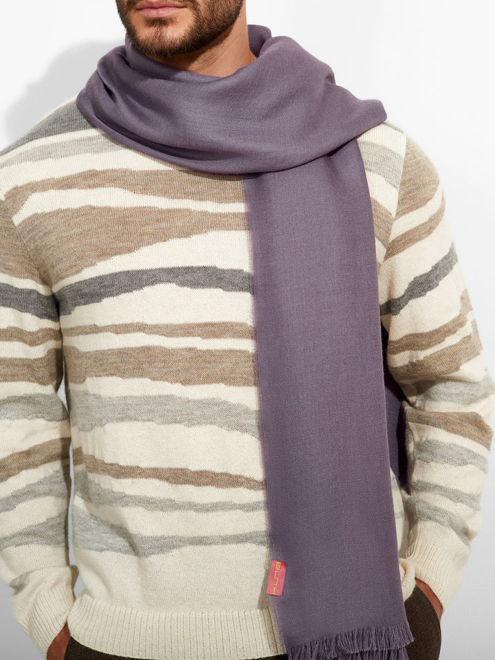 Teaberry Shawl Baby Alpaca Color Purple