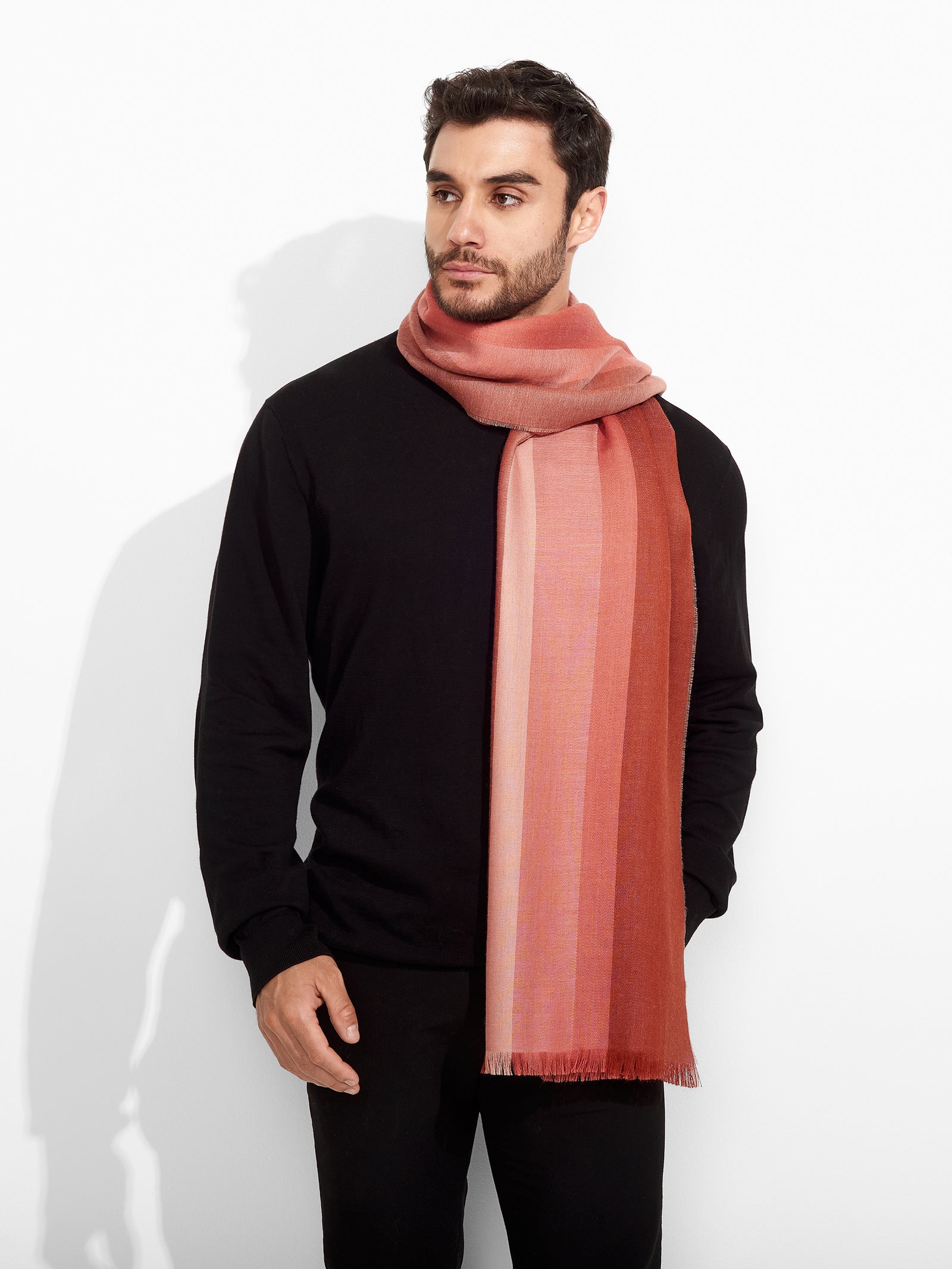Zarry Shawl Baby Alpaca Color Rojo