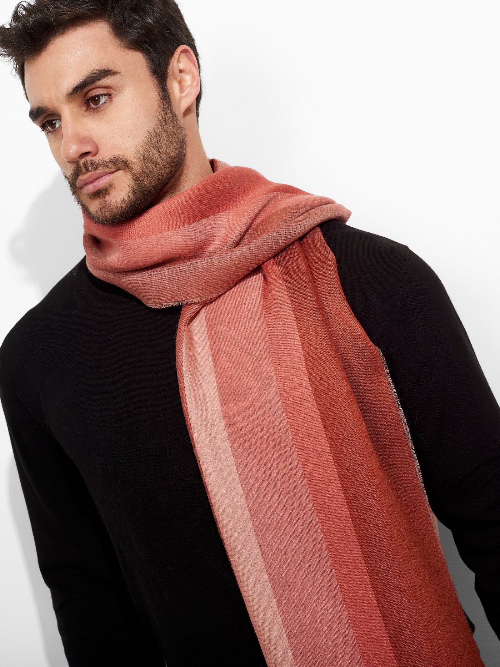 Zarry Shawl Baby Alpaca Color Rojo