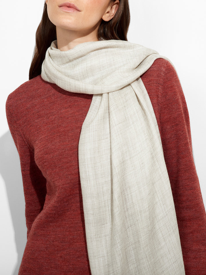 Teaberry B Shawl Baby Alpaca Color Grey