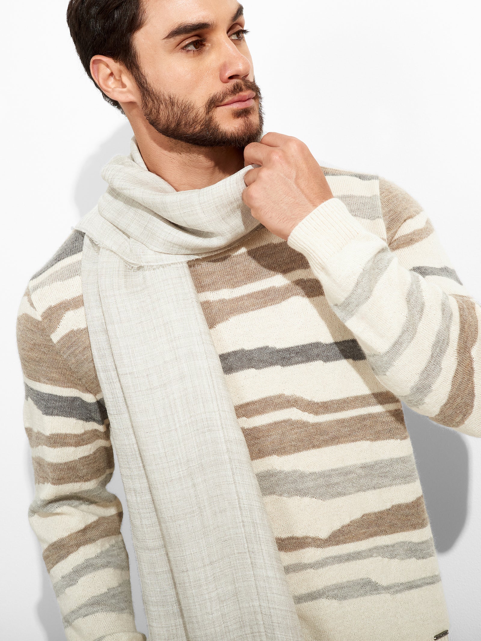 Teaberry B Shawl Baby Alpaca Color Grey