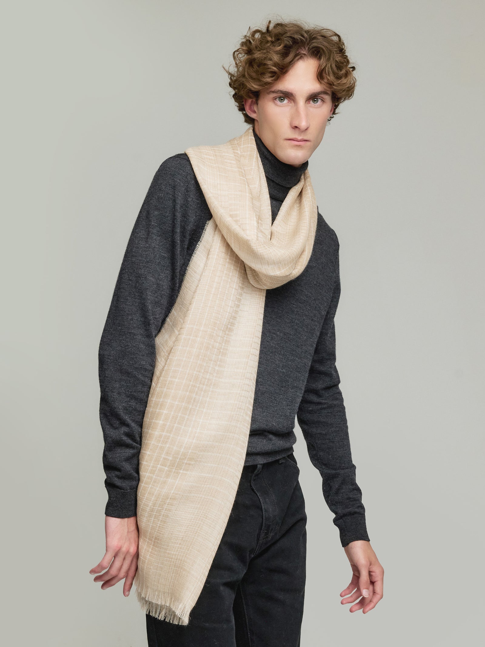 Vermondi Eco Shawl Baby Alpaca Color Beige