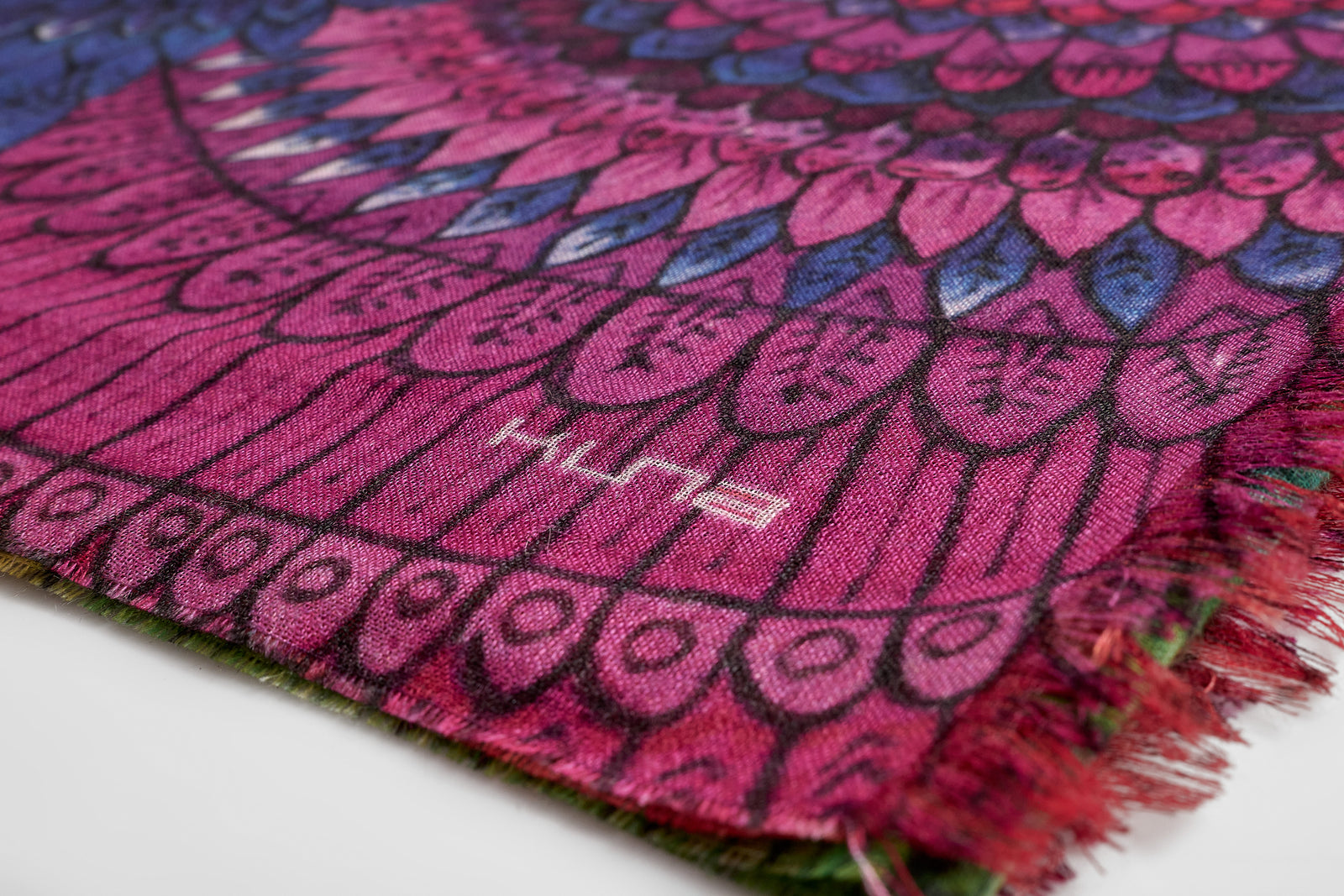 Mi Centro Mantón Bebé Alpaca y Seda Color Multicolor