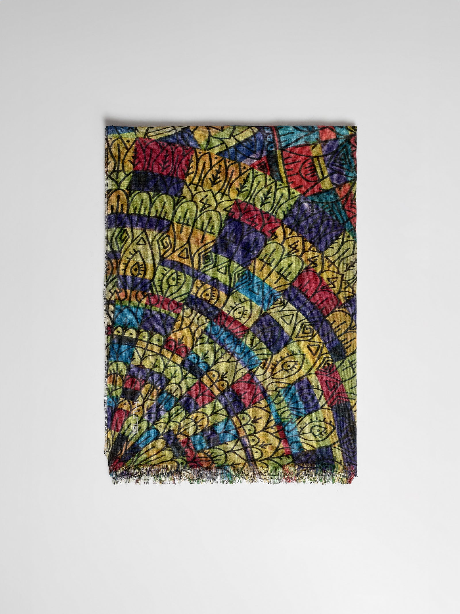 Despertar Shawl Baby Alpaca & Seda Color Multicolor