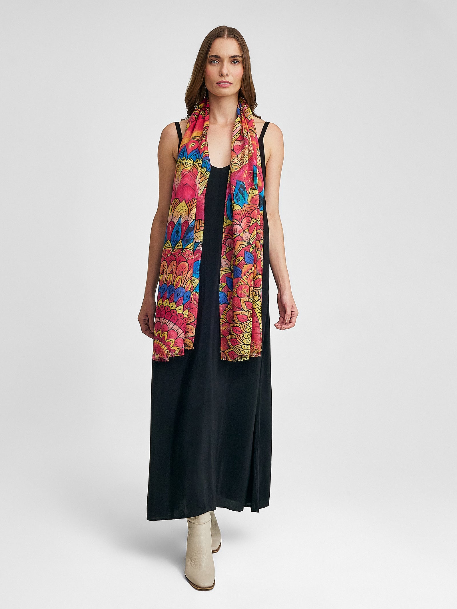 Quiero Escuchar Shawl Baby Alpaca & Silk Color Multicolor
