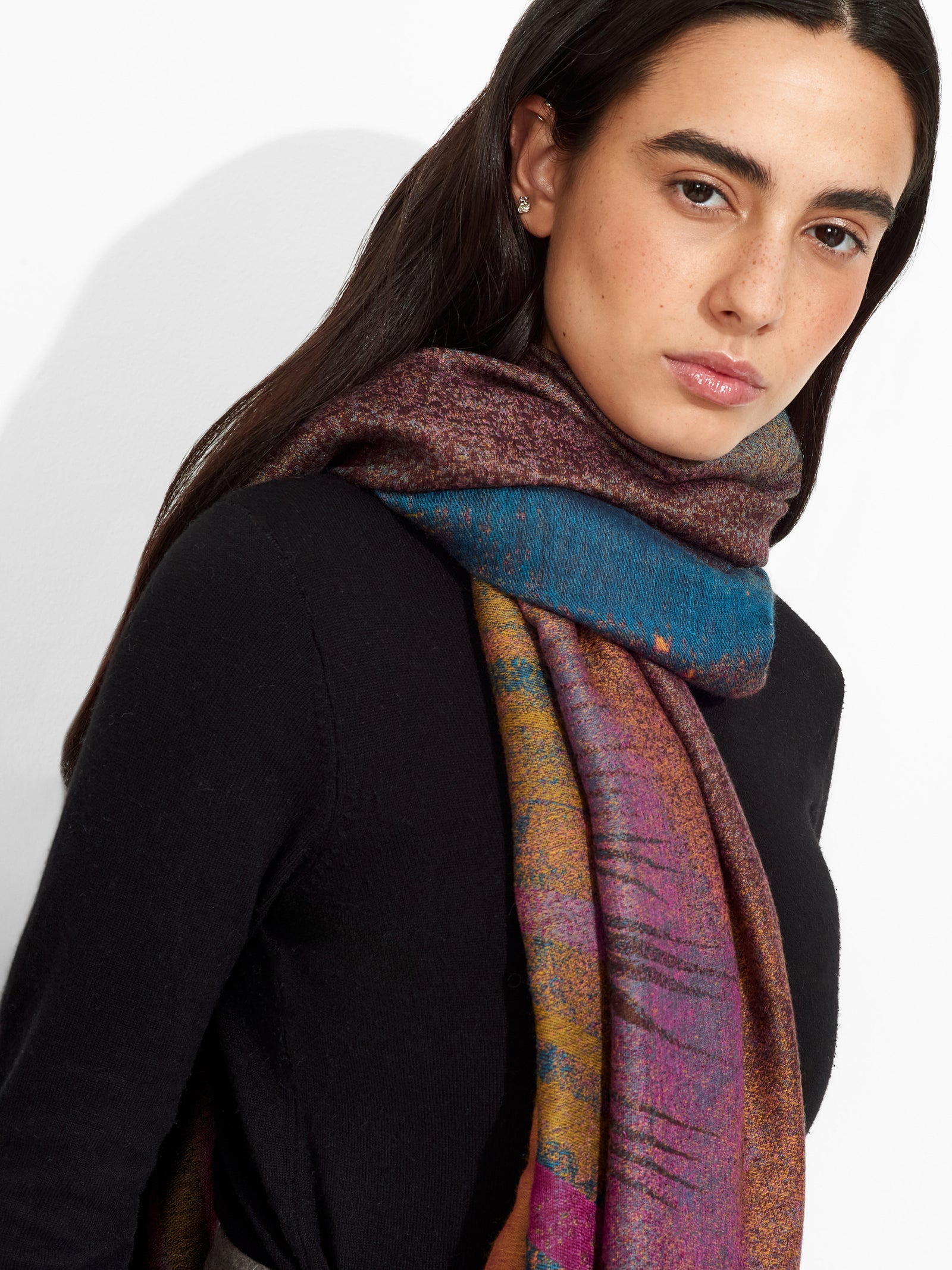Aurora Boreal Shawl Royal Alpaca And Silk Color Multicolor