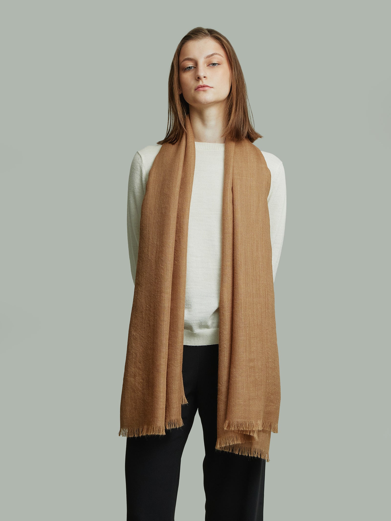 Amareto Shawl Baby Alpaca Color Camel