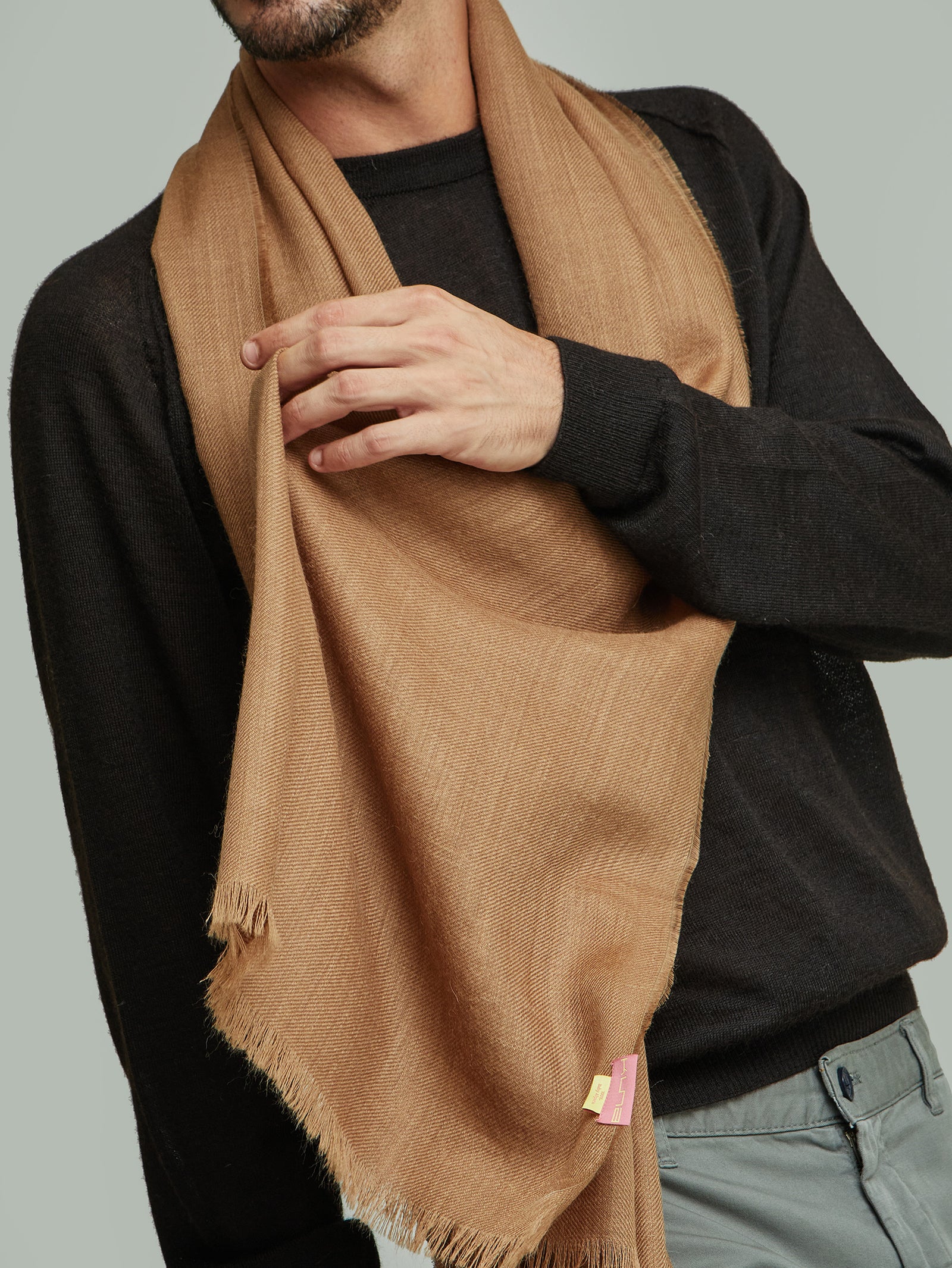 Amareto Shawl Baby Alpaca Color Camel