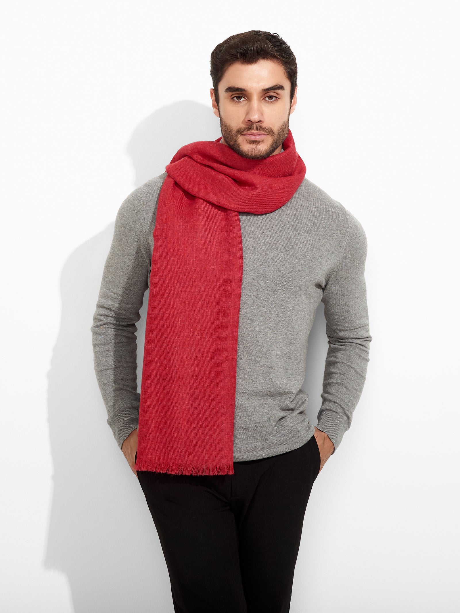 Amareto Shawl Baby Alpaca Color Red