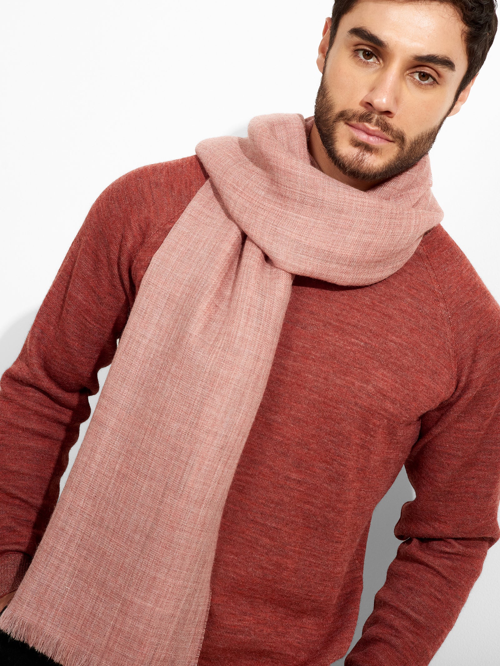 Amareto Shawl Baby Alpaca Color Pink