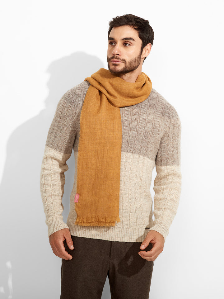 Amareto Shawl Baby Alpaca Color Yellow