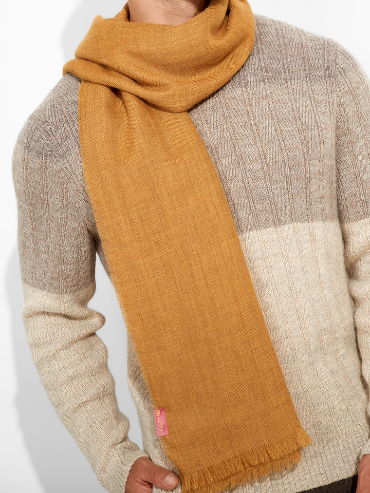 Amareto Shawl Baby Alpaca Color Yellow
