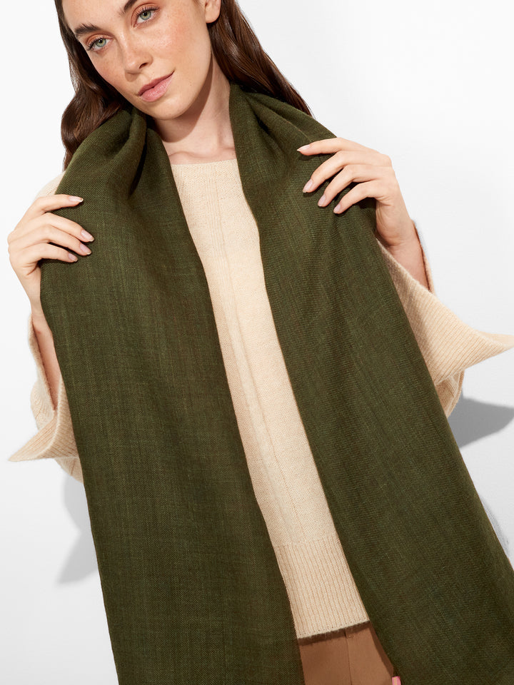 Amareto Shawl Baby Alpaca Color Green