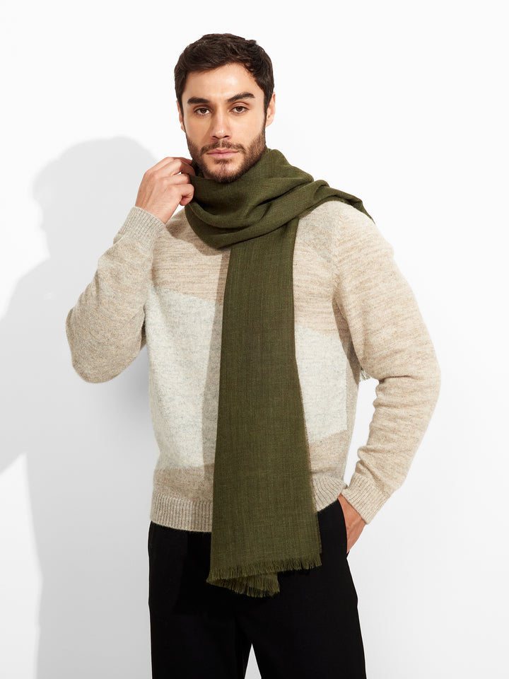 Amareto Shawl Baby Alpaca Color Green