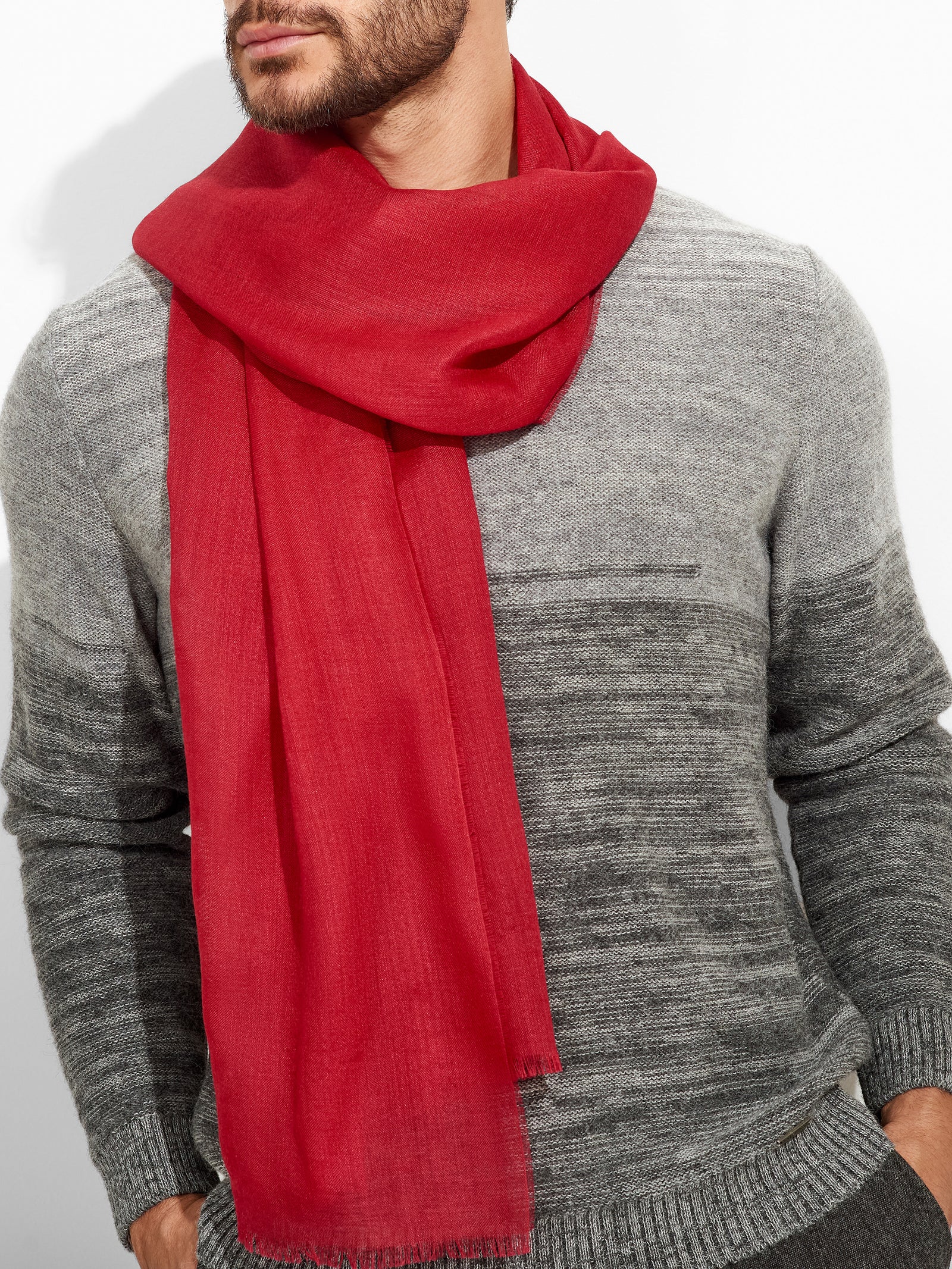 Alondra Shawl Baby Alpaca Color Red