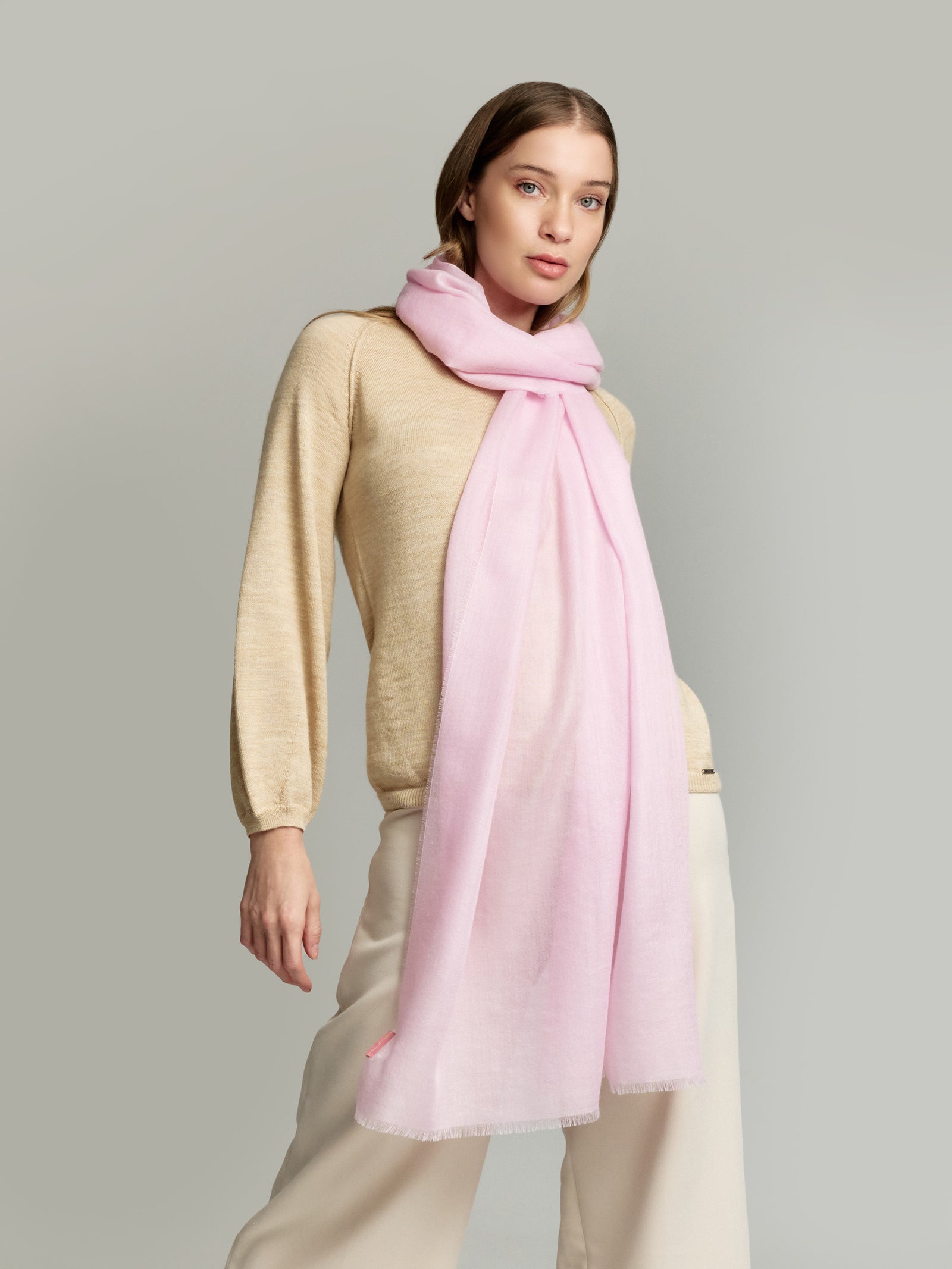 Patito Shawl Baby Alpaca Color Pink