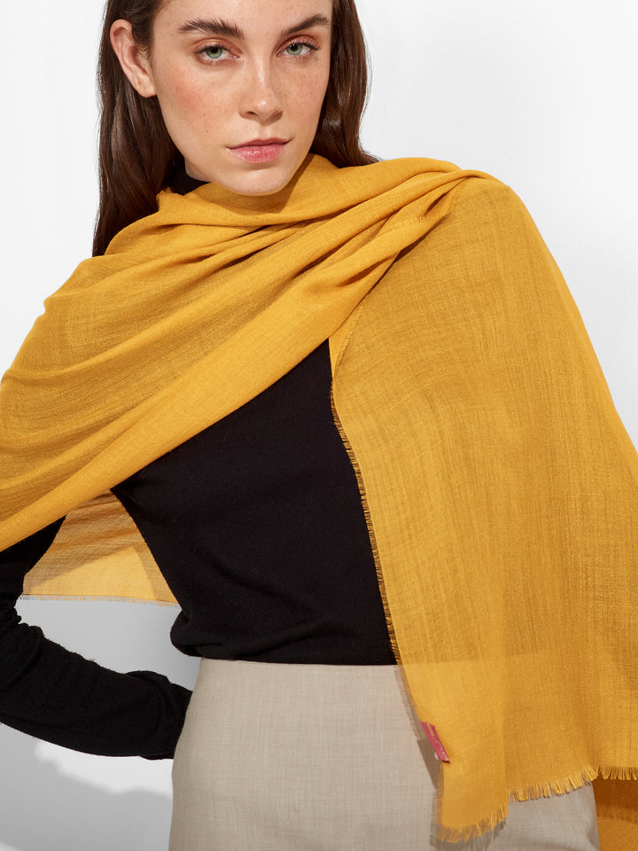 Alondra Shawl Baby Alpaca Color Yellow