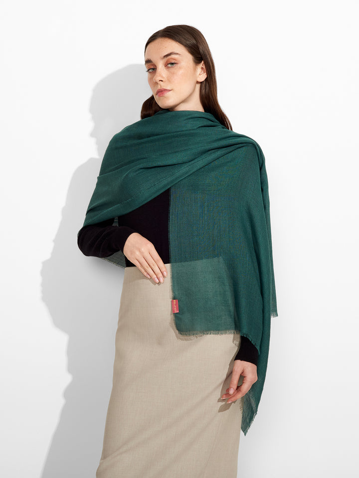 Alondra Shawl Baby Alpaca Color Green