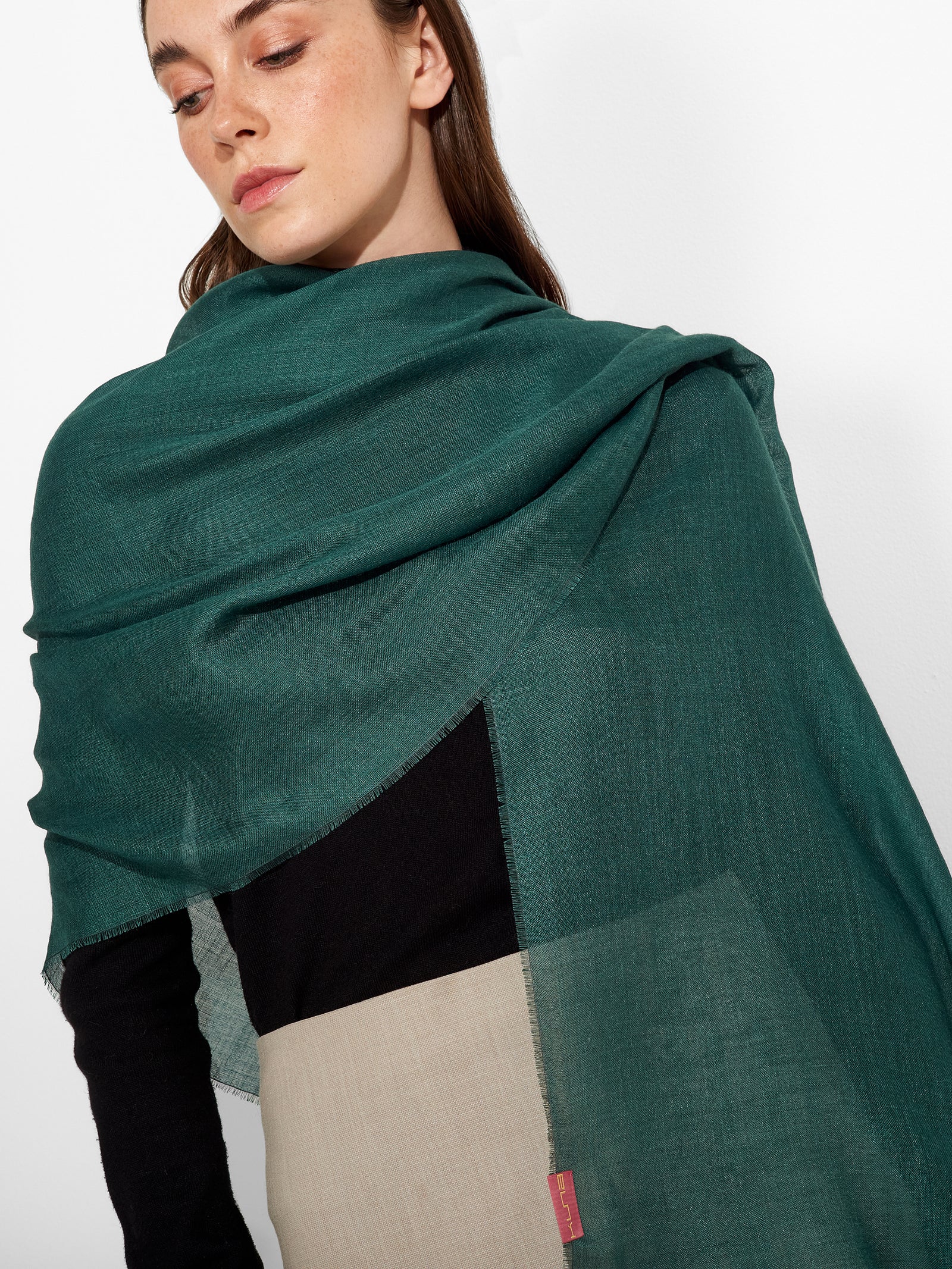 Manta Alondra Baby Alpaca Color Verde