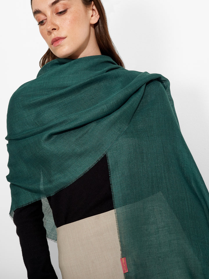 Alondra Shawl Baby Alpaca Color Green