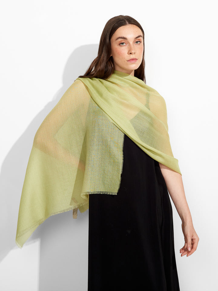 Alondra Shawl Baby Alpaca Color Green
