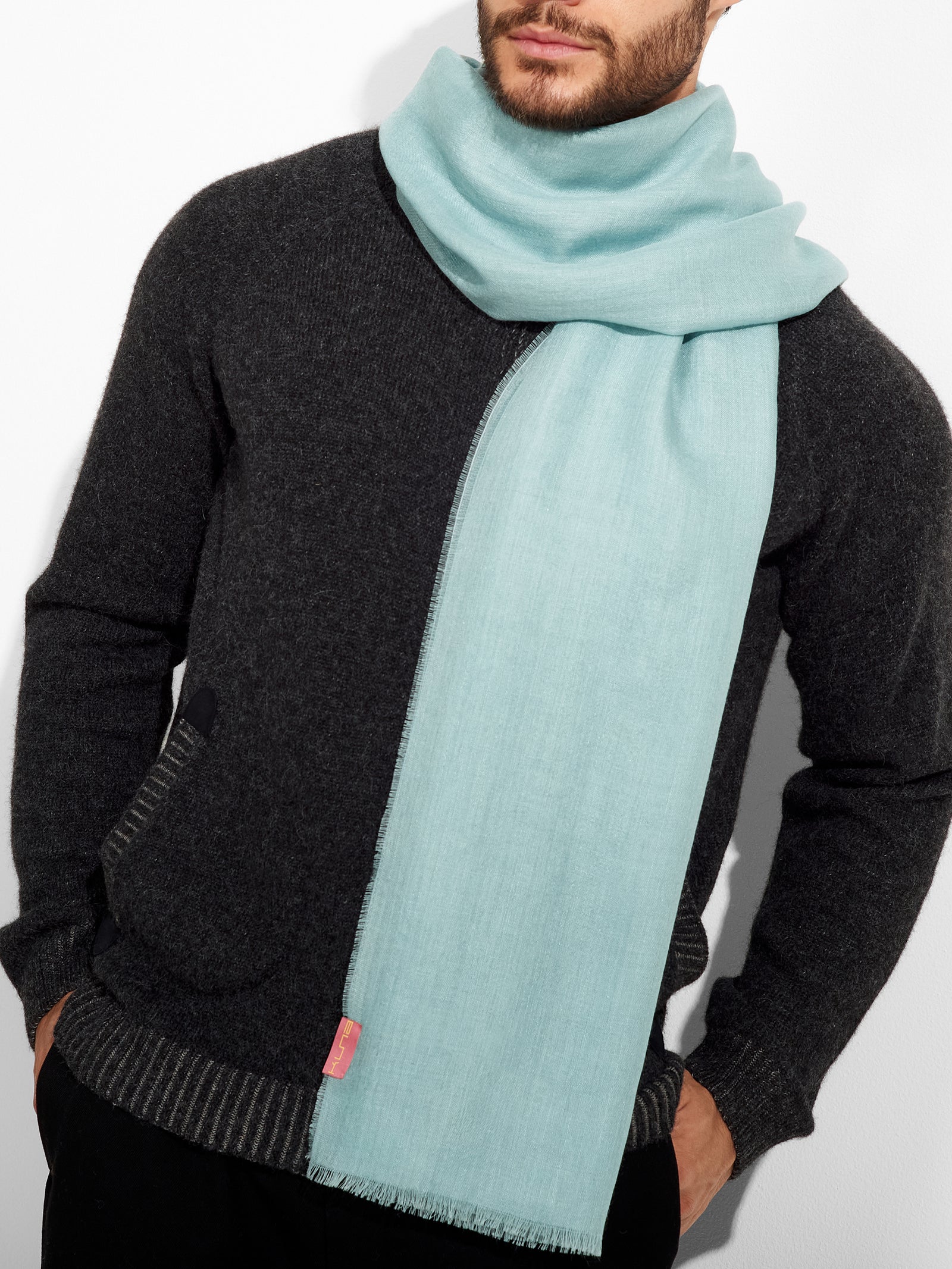 Alondra Shawl Baby Alpaca Color Blue