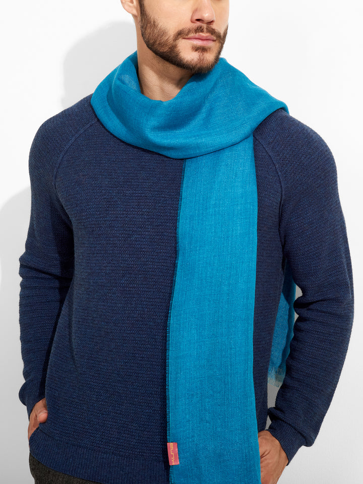Alondra Shawl Baby Alpaca Color Turquoise