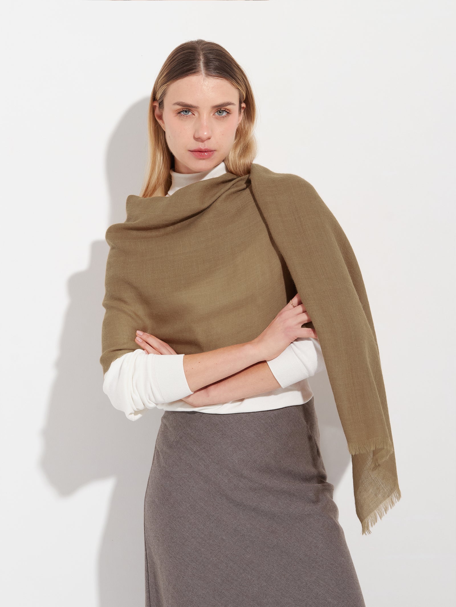 Patito Shawl Baby Alpaca Color Camel