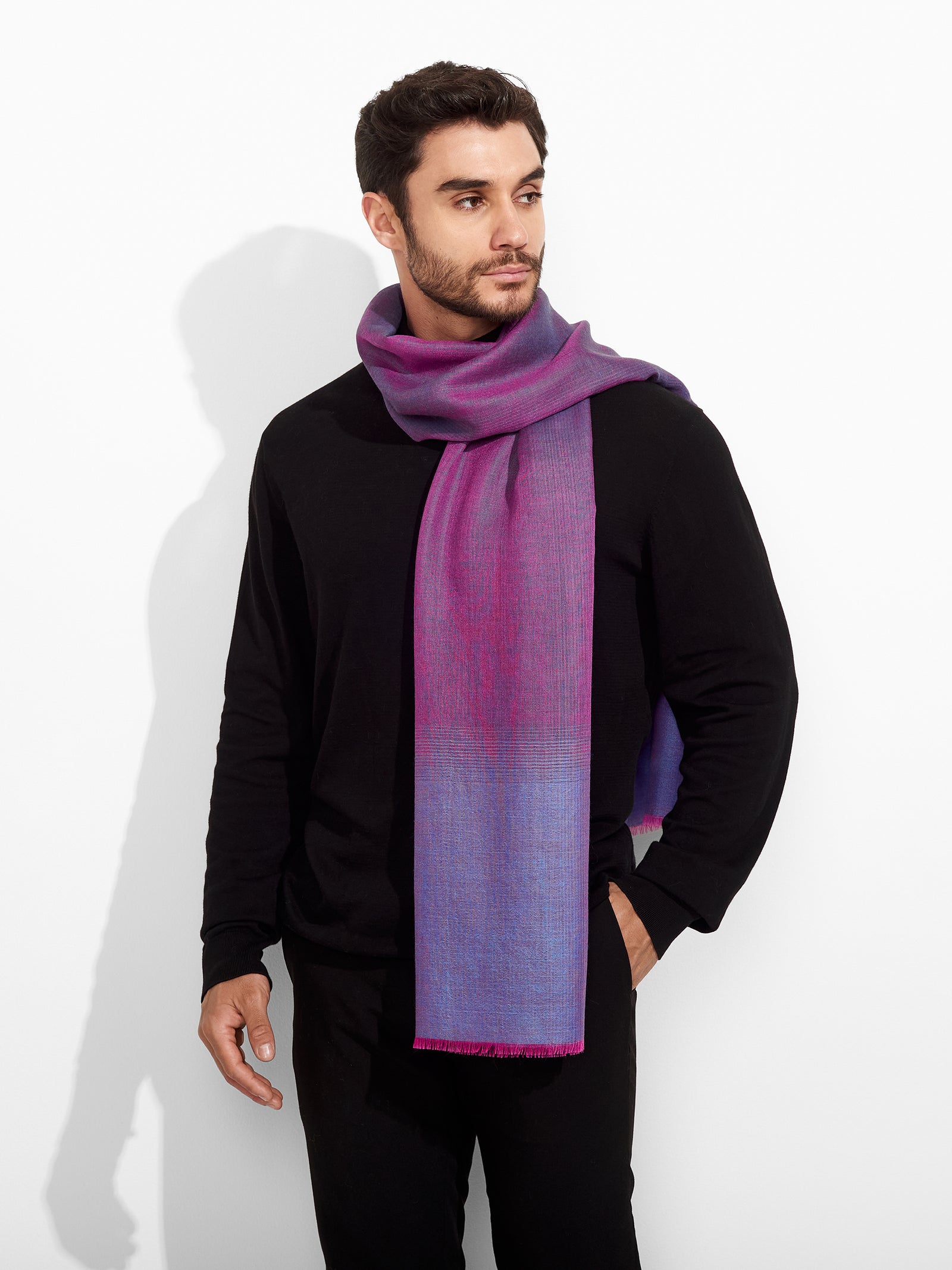 Zulma Shawl Baby Alpaca Color Purple